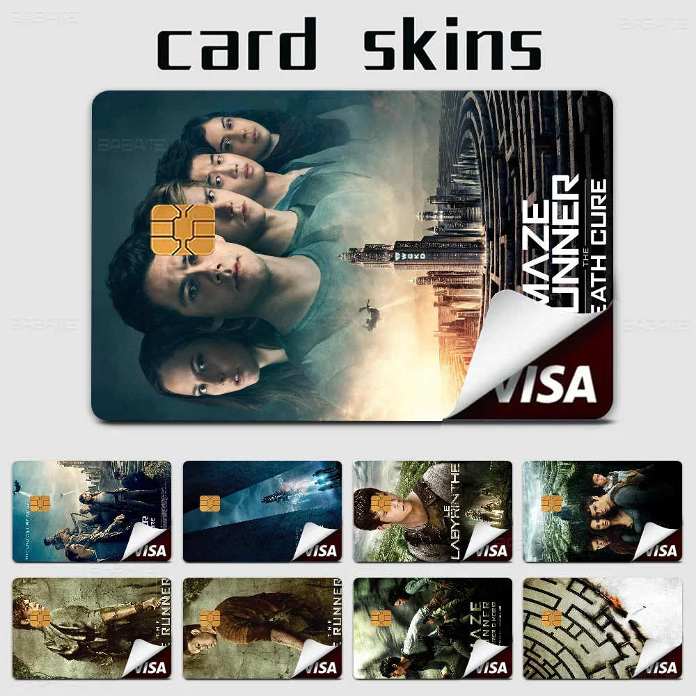 The Maze Runner Anime Young Creidt Card Debit Card Sticker Film Case Front Tape For Small Big Chip No Chip