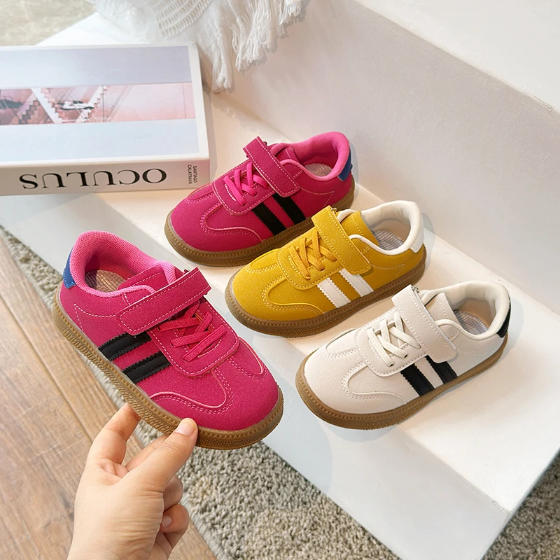 

Children's De Training Shoes Four Seasons Models Breathable Boys Girls Casual Shoes Size 26-36 Soft Non-slip Kids Single Shoes