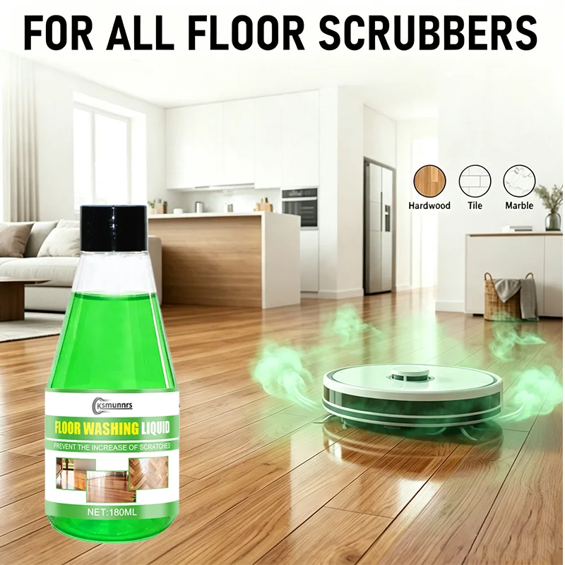 New Green Bottle household cleaning concentrate, removes tile scale and floor stains, restores luster, mild formula, safe for al