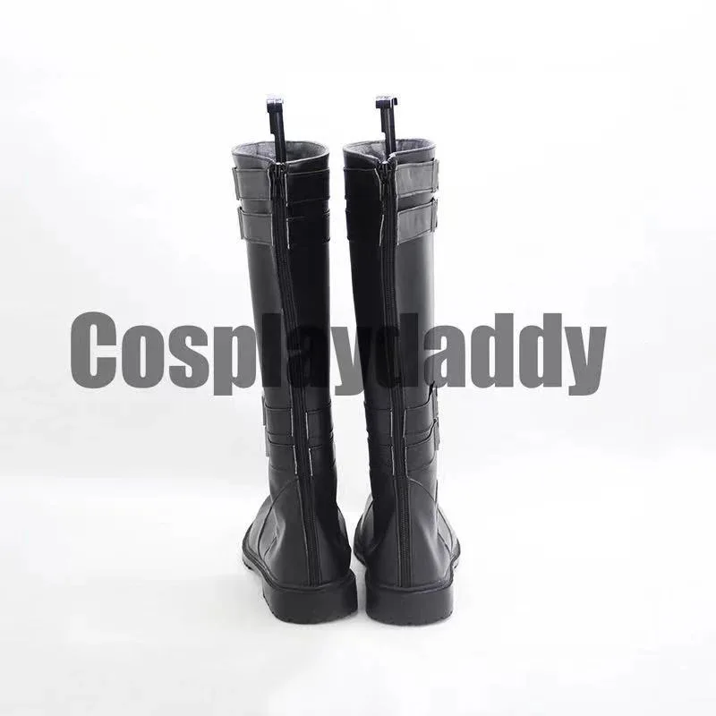 أحذية فيلم ستار التأثيرية بن سولو كيلو رن أحذية جلدية بحزام أسود لجميع القديسين وعيد الميلاد مصنوعة حسب الطلب