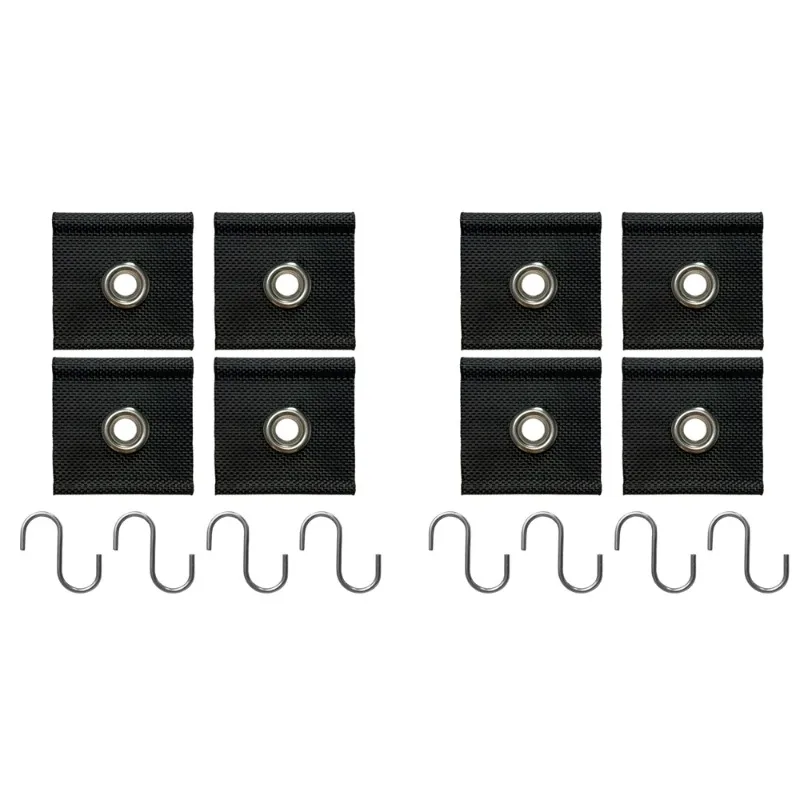 

S-образные крючки для тентов для кемпинга, зажимы, прочные вешалки для палаток для автофургонов, вешалки для светильников с отверстиями, практичные аксессуары для караванов, кемпёр, 4 шт.