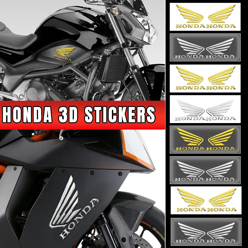 3D Motorcycle Sticker Logo Tank Decal For Honda CB650B CL NT CBR CB500F LEAD125 CB400F PCX160 CM300 CB190SS CM1100 CB300R ST1300