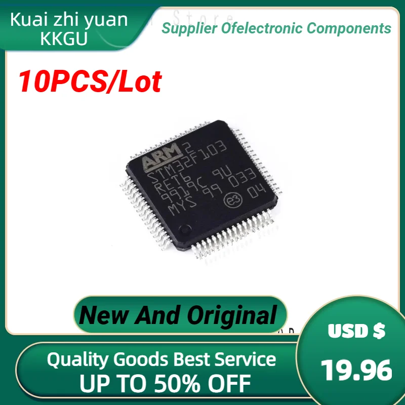 10PCS/Lot New And Original STM32F103RET6 STM32F103RET STM32F103RE STM32F103R IC MCU Chip LQFP-64 Chipset Quality Goods