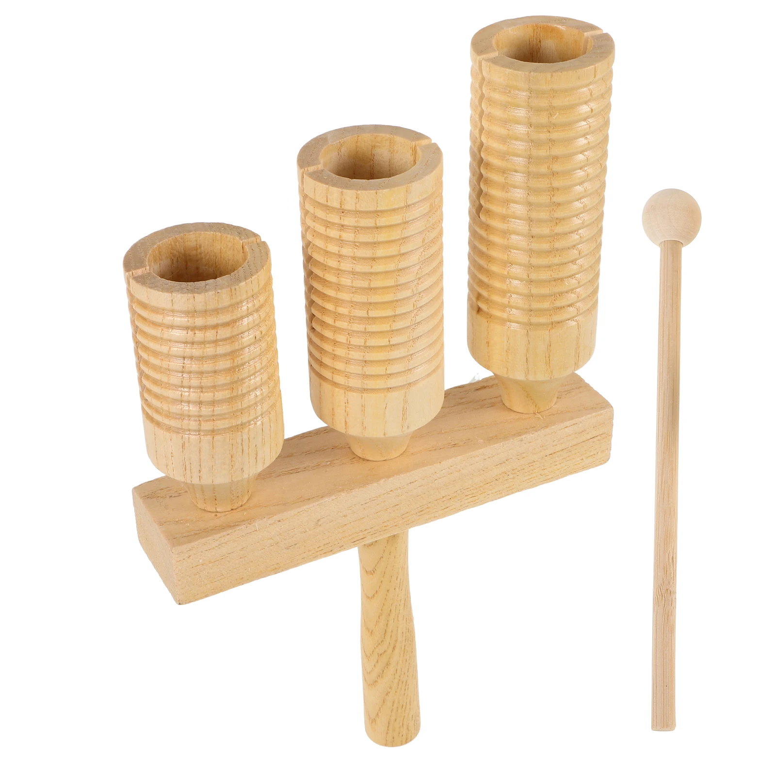 

1 Set Wooden Percussion Instrument Solid For Hand-Eye Coordination Musical Instruments Preschool Outdoor Birthday Party