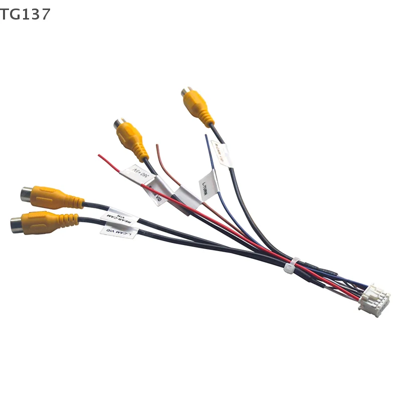 1 Pcs DIY Accessories For Android Head Unit With Built-in 360 Panoramic Camera System 12Pin Cable Adapter