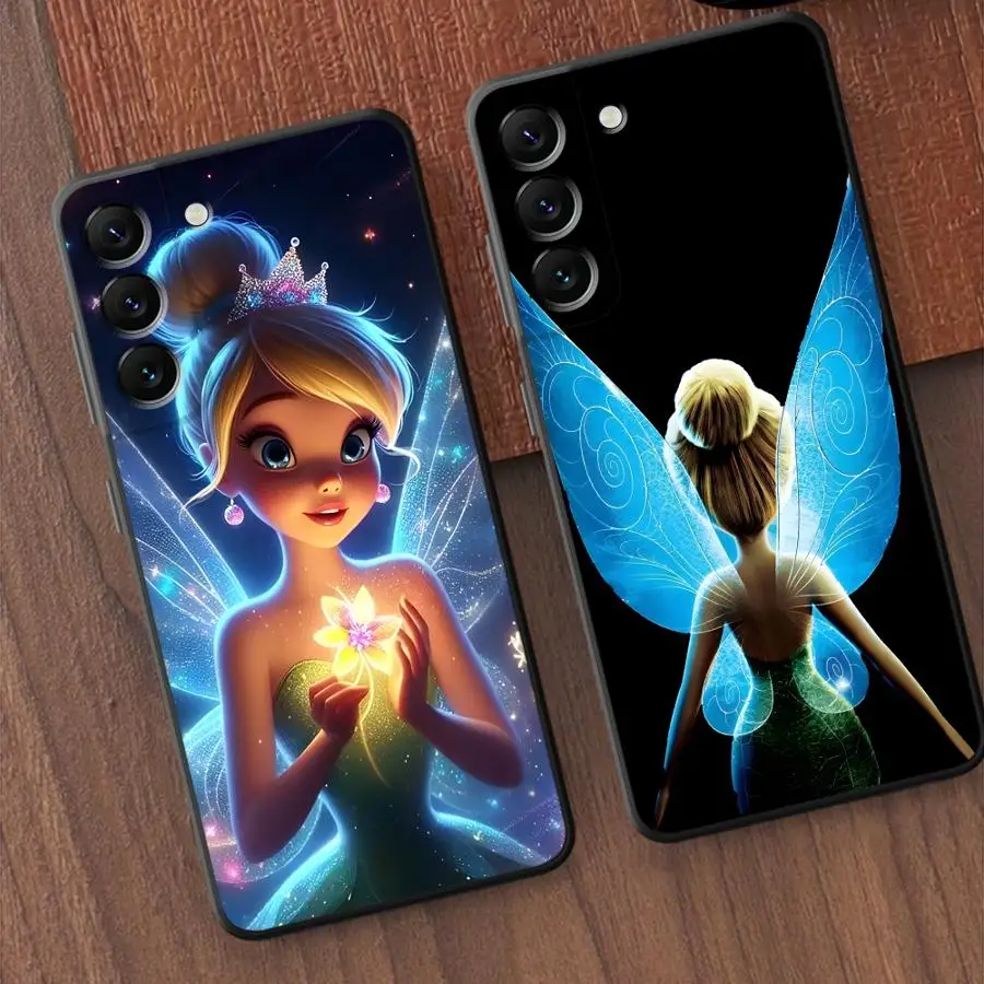 حافظة لهاتف سامسونج جالاكسي A73 A22 A25 A54 A72 A24 A56 A33 A25 A23 A53 A55 A35 A32 غطاء ناعم A26 A36 A34 ديزني تينكر بيل