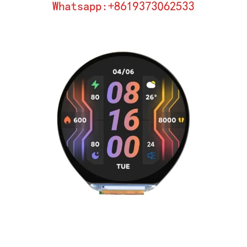 

ESP32-S3 1.46inch Round Display Development Board 412×412 Supports WiFi & Bluetooth Accelerometer Gyroscope ESP32 with Display