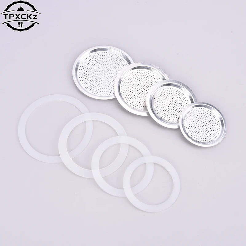 Coffee Rubber Ring Italian Moka Pot Flexible Washer Gasket Ring Replacenent Parts For Cups Moka Pot Espresso Coffee Makers