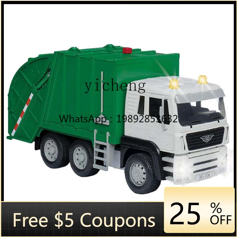

ZZ Recycle Dustbin Children's Simulation Toy Car Model Engineering Car Garbage Cleaning and Cleaning