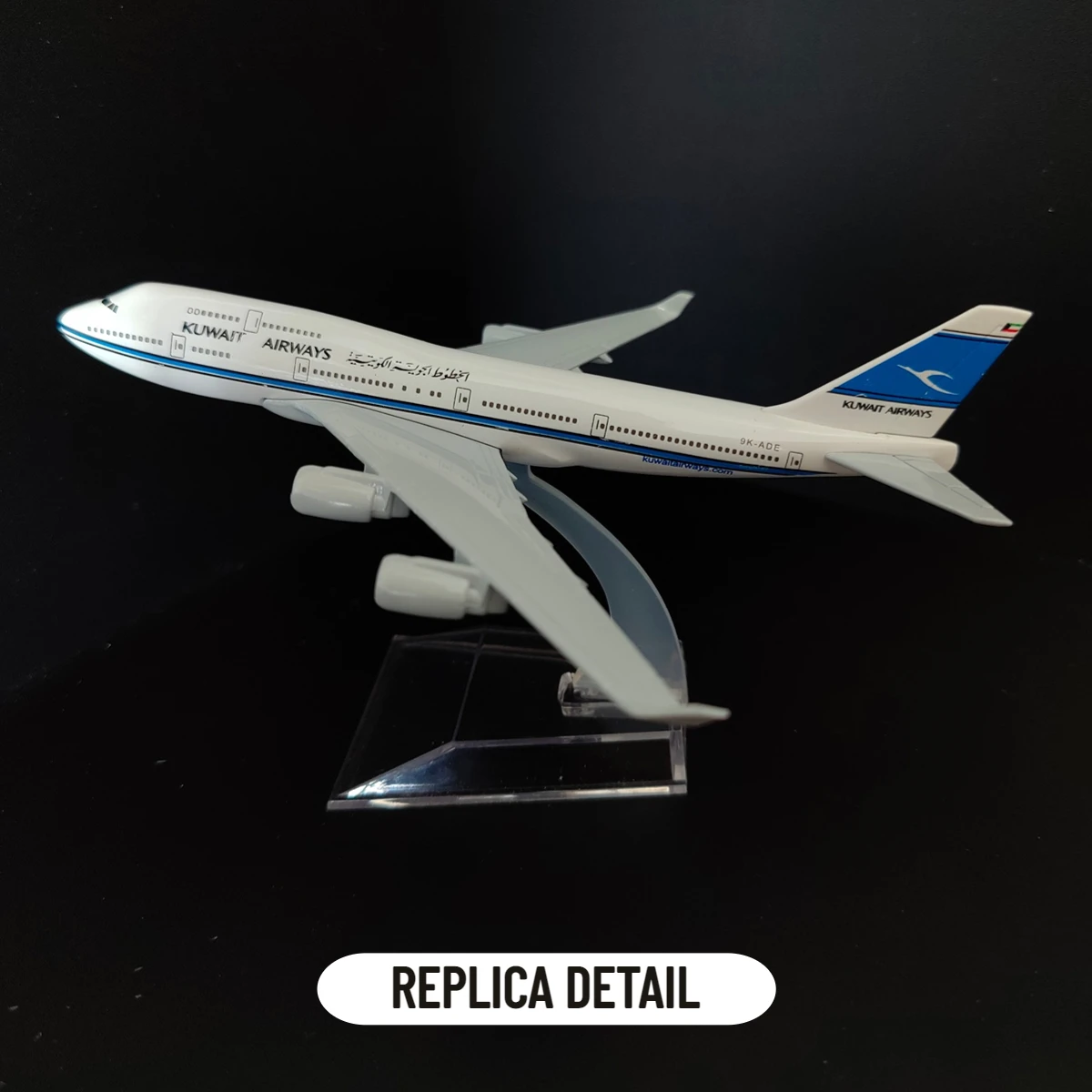 Scale 1:400 Metal Aircraft Replica KUWAIT B747 Airlines Boeing Airplane Diecast Model Miniature Home Office Decor Kid Boy Toy