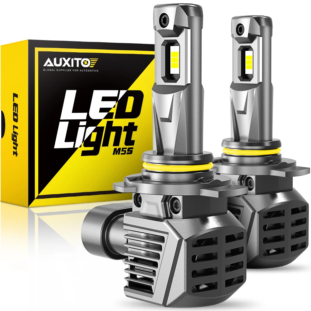 AUXITO 2Pcs 22000LM 9012 HIR2 LED Headlight Bulbs Canbus H8 H9 H11 9005 HB3 6500K Super Bright White Lamps Auto Bulb 120W Lamp