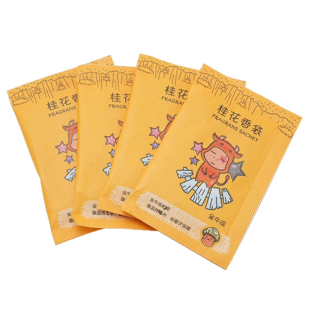 100Pcs Fragrance Bag Natural Smell Incense Bag Closet Sachet Anti-Mold Fragrance Paper Pocket Air Fresher Bag For Clothes Shoes