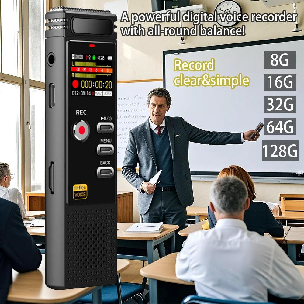 

Digital Voice Recorder Professional long time recording device Dictaphone Noise Reduction Digital Voice Activated handy personal