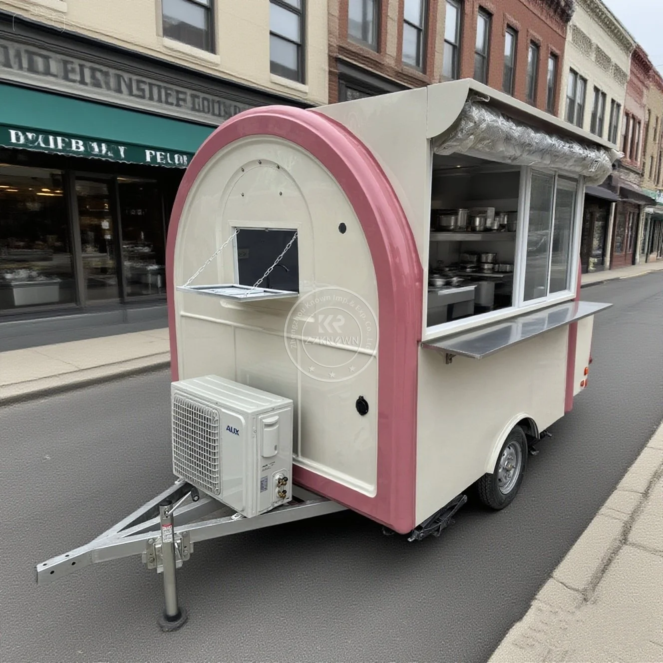 

Custom fast food trailer order hot dog pizza burger mobile food truck outdoor street kitchen restaurant trailer for sale