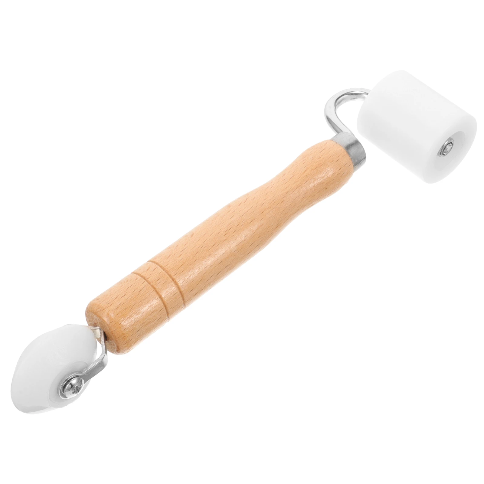 Strumento per carta da parati Mini rullo in legno a H per levigare la carta da parati Versatile riutilizzabile Pratico materiali robusti
