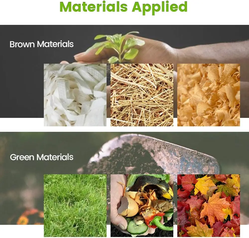 Large 80 Gallon Compost Bin, BPA-Free Material, Easy Assembly for Fast Soil Creation