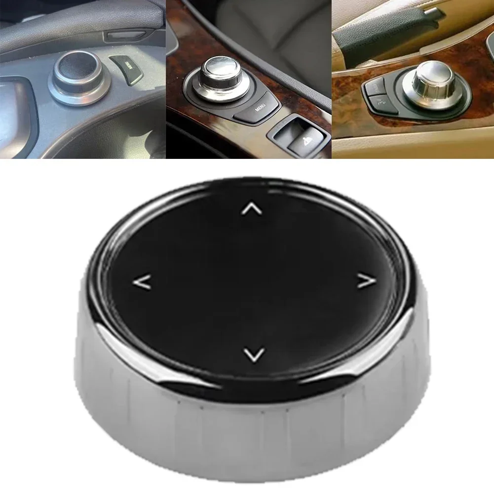 Multimedia Button Knob Cover For BMW E60 E70 E71/E72/E66 5 Series Radio Button Knob Cap Car Multimedia Accessories