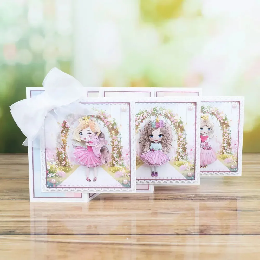 Standing on Tiptoe, the Skirt Flutters Gracefully Metal Cutting Dies Slimline Essentials Scrap Booking Card Stencil Cut Die For