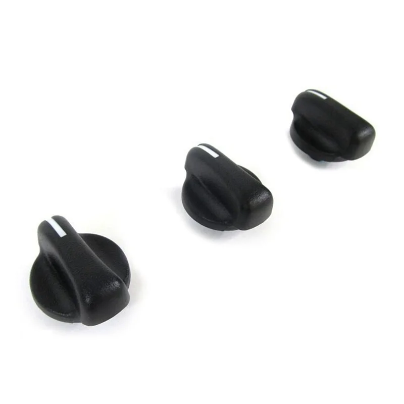 3Pcs Car A/C Heater Climate Control Switch Knobs Dials Cover for 1999-2005 Jeep Wrangler 05011218AC