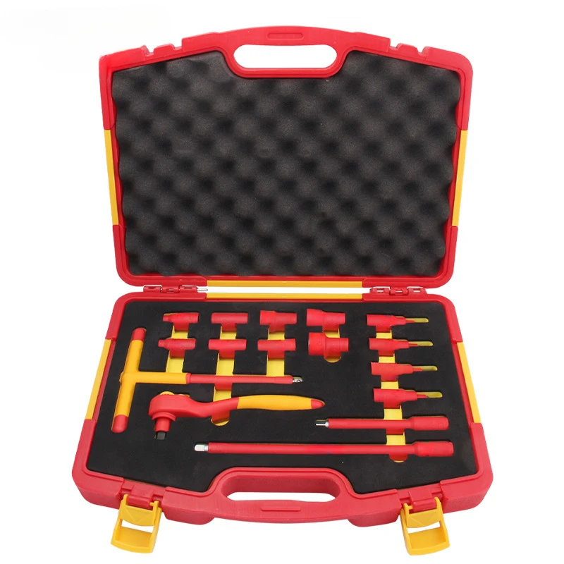 16-Piece set 10MM series insulating tool set insulating wrench sleeve 75885-8-23