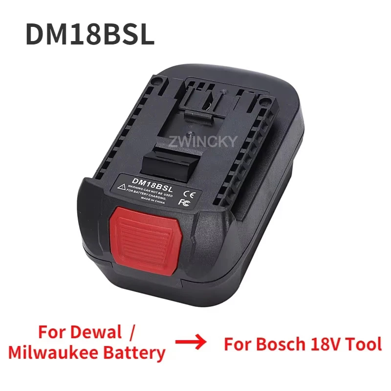 Battery Converter Adapter For Dewal/Milwaukee/Makita/Bosch/Ryobi/Metabo NiCad & NiMh Tool For Dewal 18V Li-ion Battery DM18RL