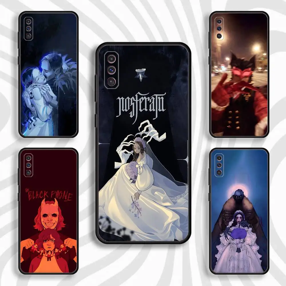 

N-Nosferatu Vampire Goth Phone Case For Samsung S10,S21,FE,S21,Note 20,S26,S25,S24,S23,Ultra,S9,22,Plus Soft Silicone Black Case