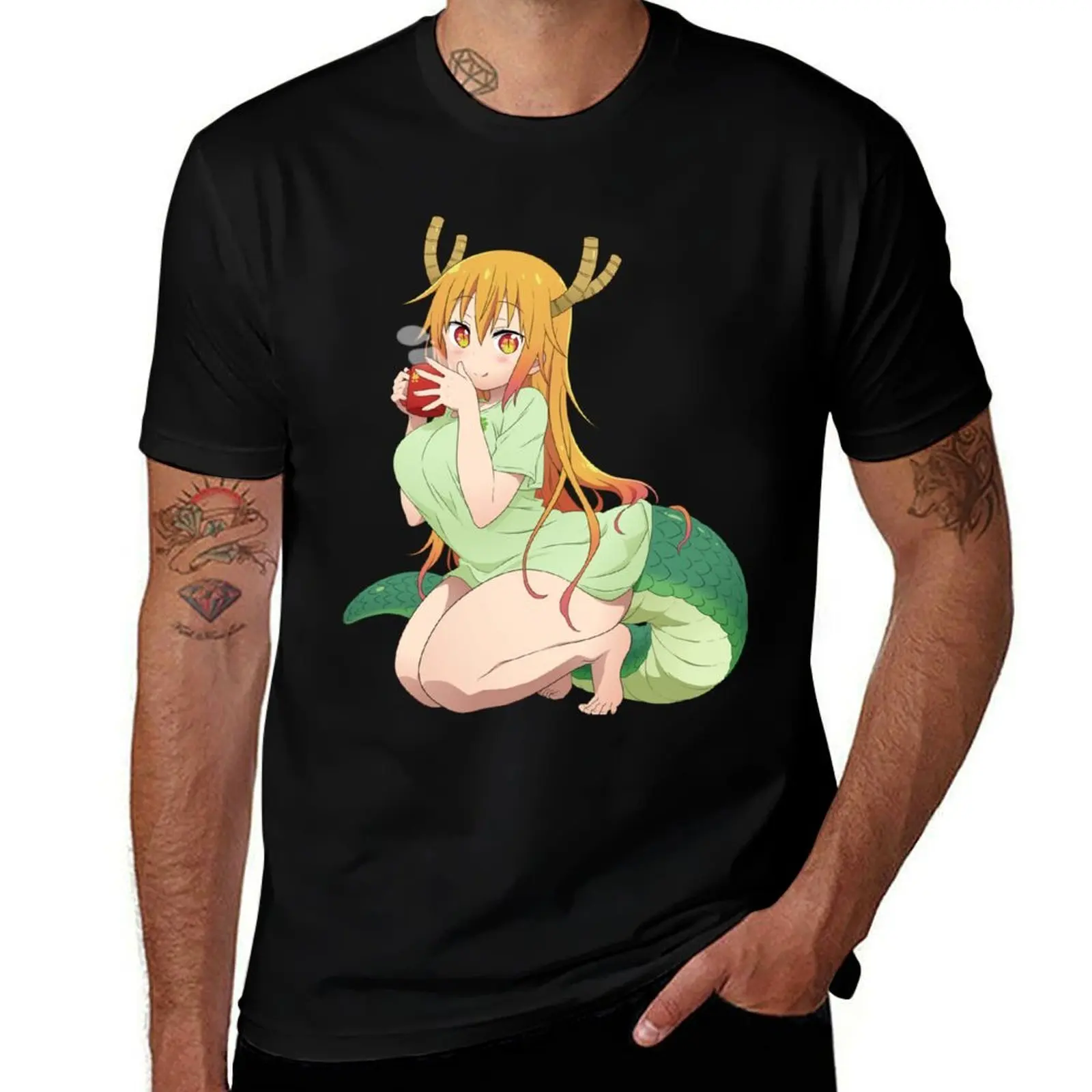 Tohru drinking T-Shirt Moisture Wicking Athletic T-Shirt