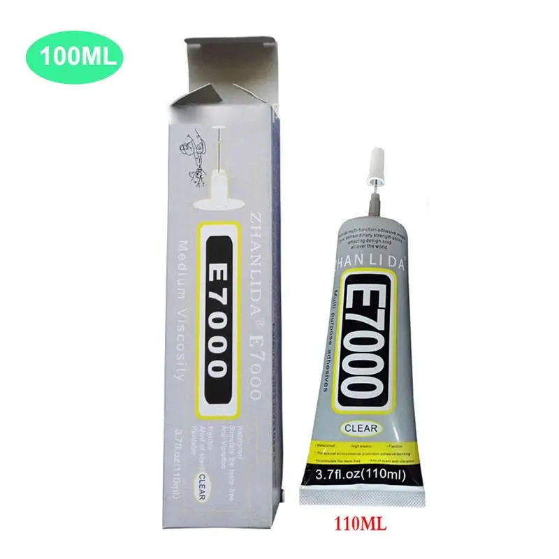E7000 액체 접착제, 더 강력한 송진 접착 강도, 투명 다목적 슈퍼 실란트 핸드셋, DIY 터치, 50ml, 110ml