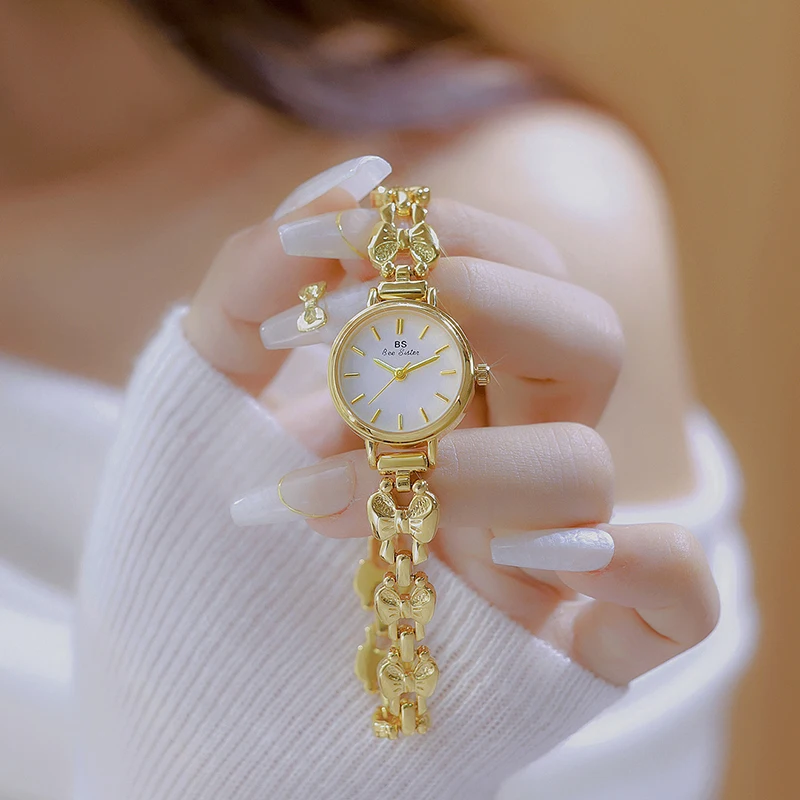 Women Gold Wrist Watches For Ladies Bracelet Watches Quartz Gold Silver Unique Design Steel Band Luxury Brand Top Dropshipping