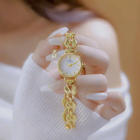 여성용 골드 손목 시계, 여성용 팔찌 시계, 쿼츠 골드 실버, 독특한 디자인, 스틸 밴드, 럭셔리 브랜드, 최고 직송