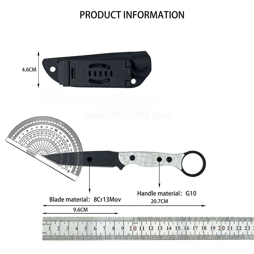 Camping Hiking Fishing Lightweight Knives Multi-purpose EDC Outdoor Fixed Knife Daily Cutter Rock Climbing Trekking Utility Tool
