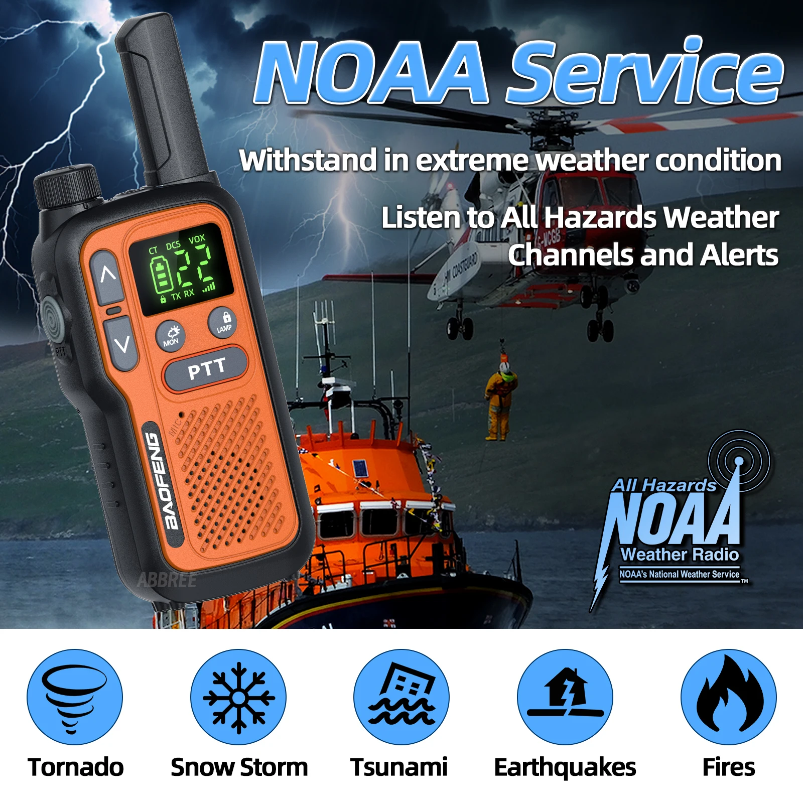 2PCS Baofeng BF-T18 Mini Dual PTT Walkie Talkie PMR 446 Flashlight  Portable  FRS  NOAA Support Type-C ChargerFor Hunting image 5
