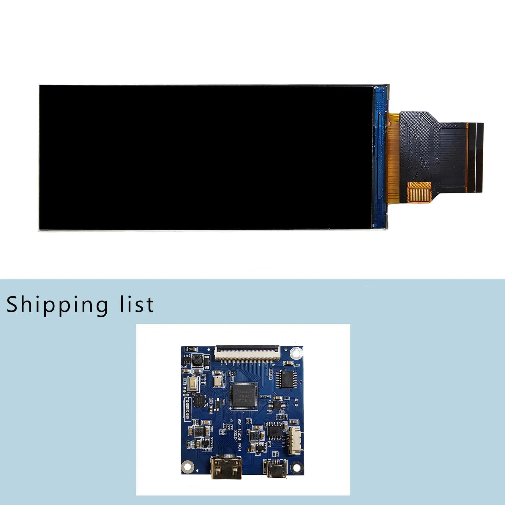 против 399001 C40 Micro Lcd-панель 40-контактный интерфейс Mipi Fpc ЖК-монитор Панель 3,99 дюйма 400X960 ЖК-панель с платой драйвера Hd-Mi