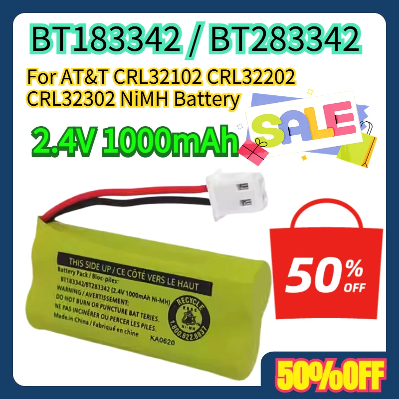 

For AT&T CRL32102 CRL32202 CRL32302 BT183342 / BT283342 NiMH Battery