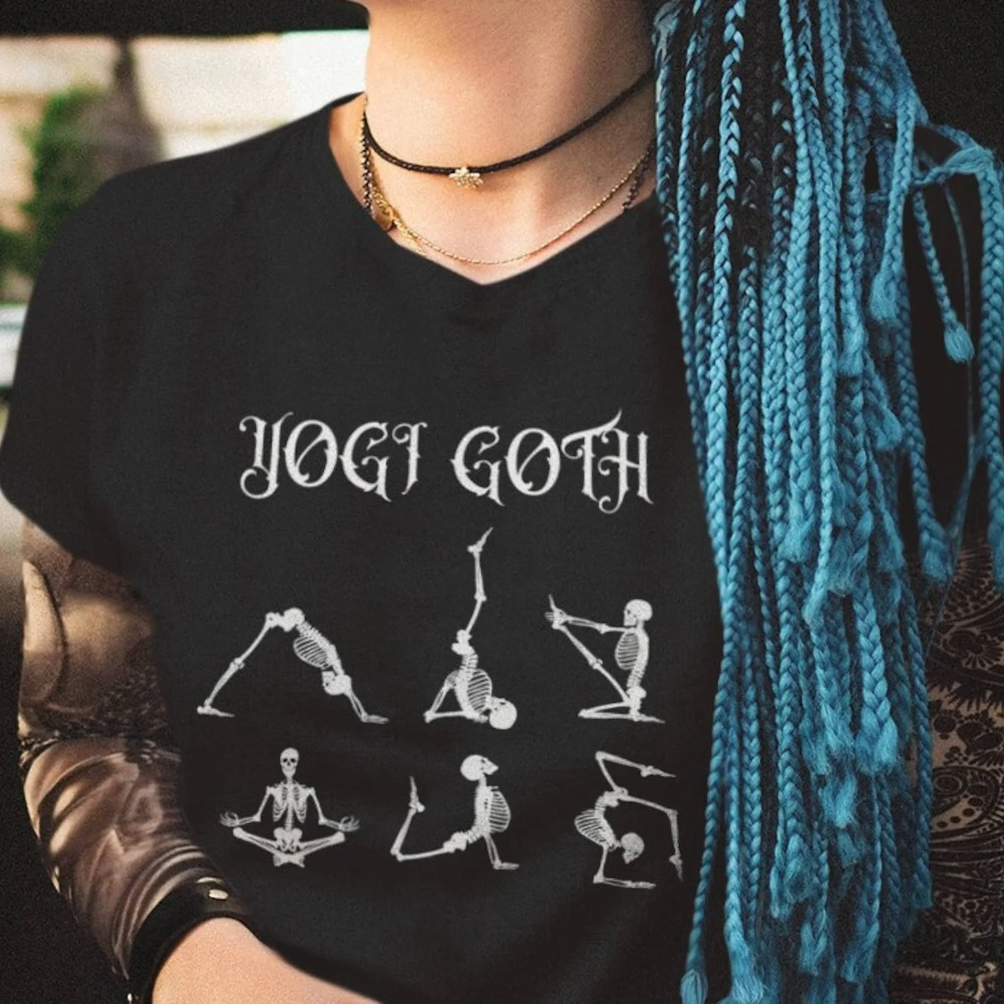 Yogi Goth T Shirt Spiritual Tee Mom Meditation Clothes S For Yogis Mother'S Day