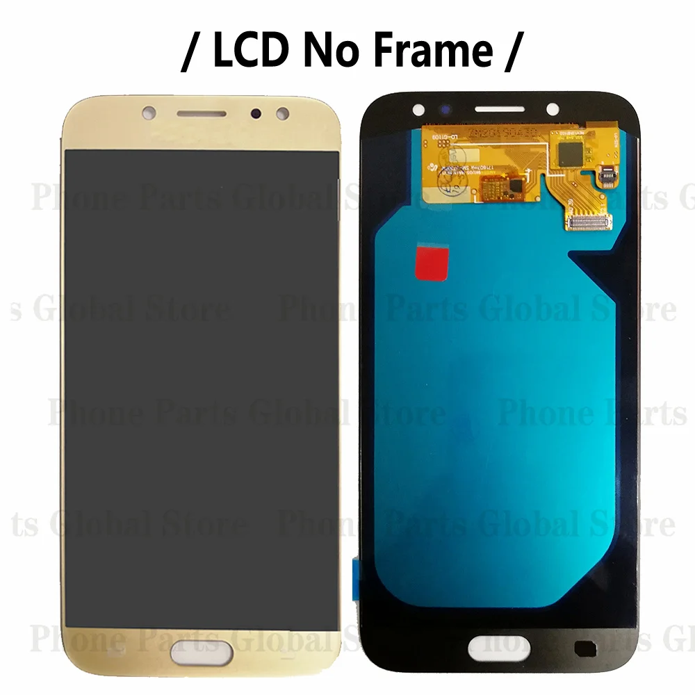 Super Amoled LCD do Samsung Galaxy J7 Pro 2017 J730 J730F wyświetlacz LCD Panel dotykowy ekran Digitizer wymiana czujnika