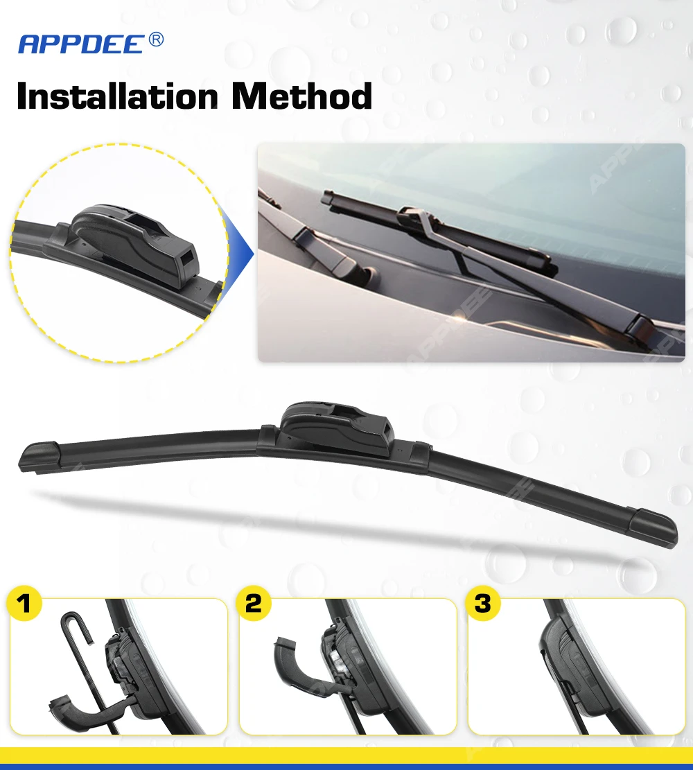 Für Dongfeng Box Nammi 01 GuGo Motors BOX 2024-2026 Silikon- & Gummi-Wischer Vordere Scheibenwischer Windschutzscheibe – Detail 3