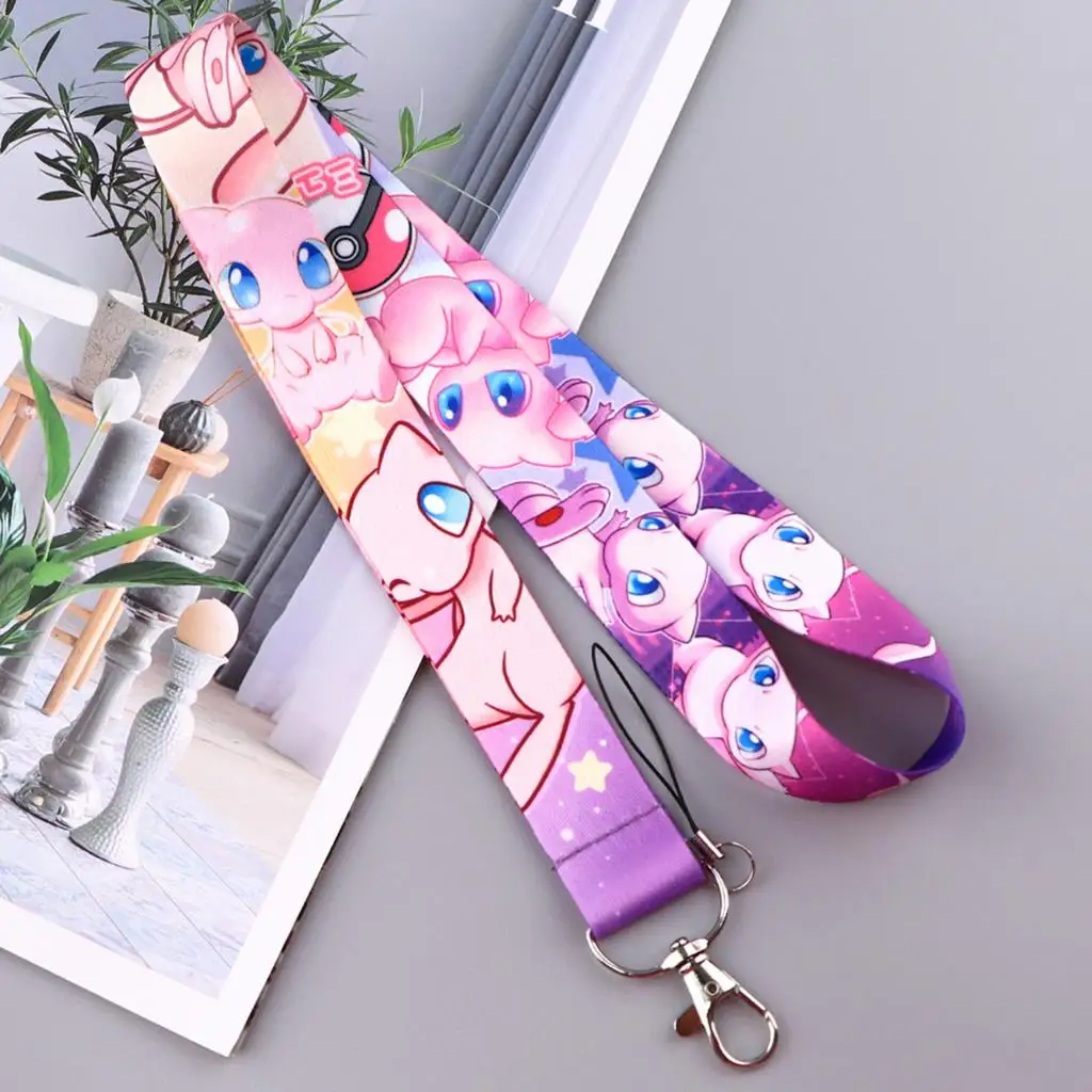 Cute Monster Credential Holder Neck Strap Lanyard Cell Phone Strap ID Badge Holder Anime Key Chain Key rings Accessories Gifts