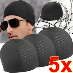 Motorcycle Cycling Cap Quick Dry Breathable Moisture Wicking Under Helmet Beanie Inner Lined Dome Sport Cap Motor Accessories