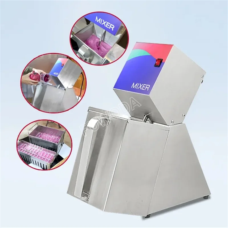 1500rpm Electric Fruits Crusher Machine Automatic Popsicle Ice Cream Mixer Blender Smoothie Mixing Machines