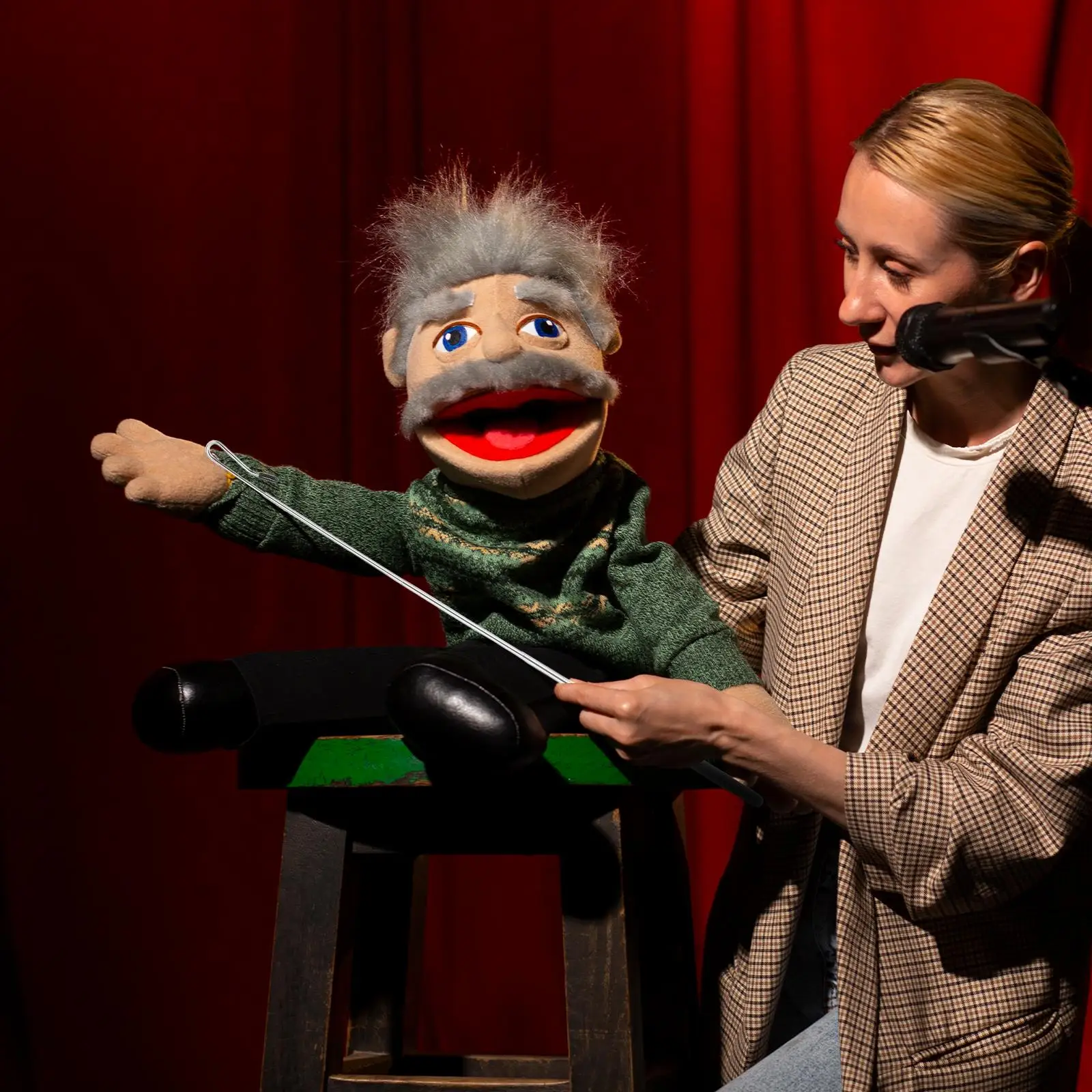 Varilla de Control de marionetas de Metal, Joystick de marionetas de mano, soporte para marionetas de longitud ajustable, mango de brazo, varillas de marionetas de Metal, 4 Uds.