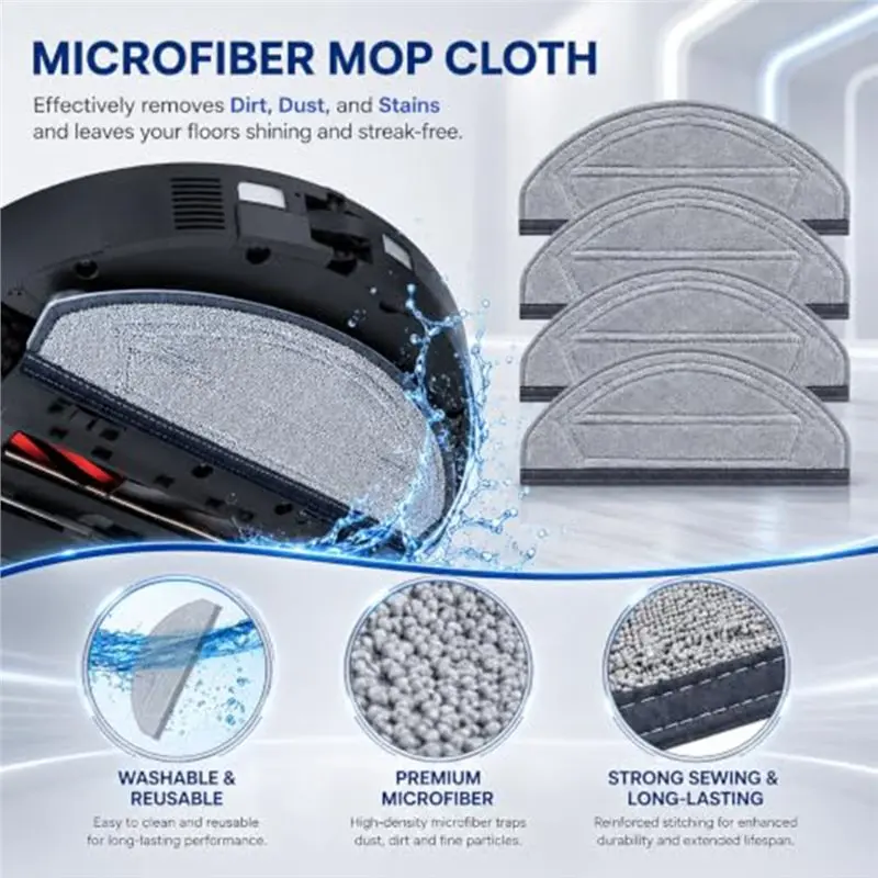 A50Q 29 pièces d'accessoires pour aspirateur robot Roborock Saros 20 Sonic, kit de pièces de rechange avec brosse rotative, bros