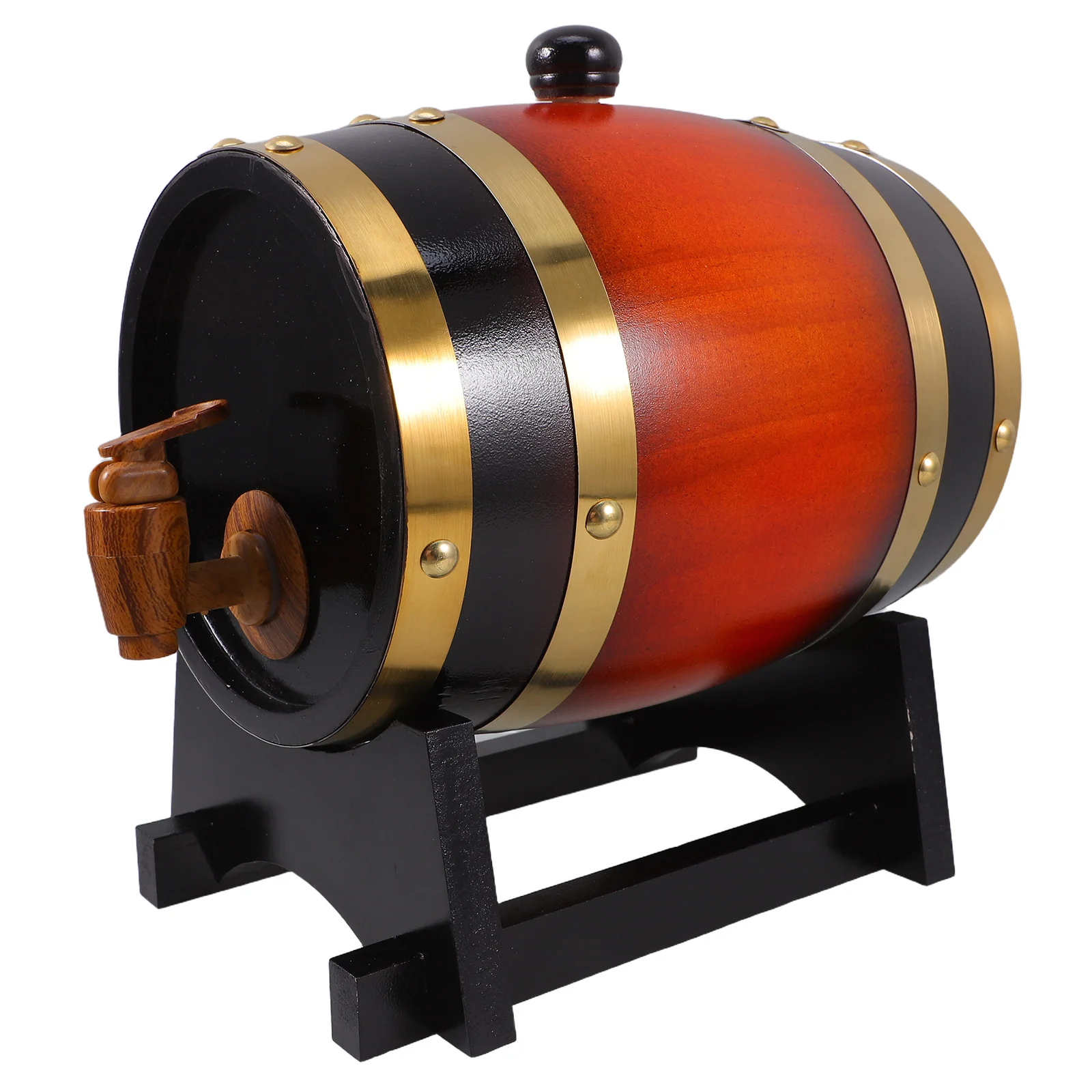 

Wooden Barrel Beer with Tap Mini Spigot Drink Home Decanter Beverage Dispenser Material Excellent Sealing Versatile