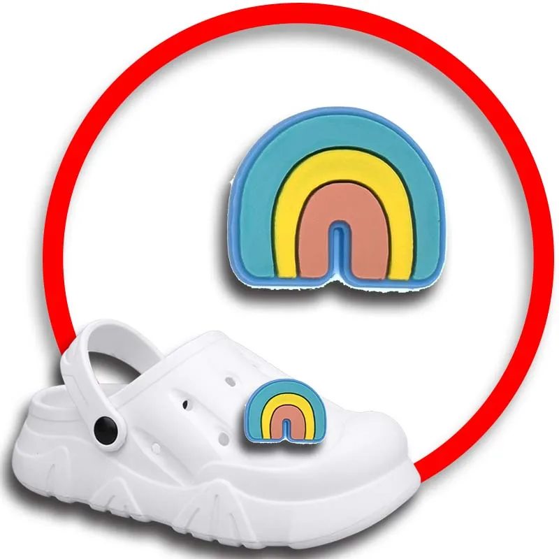 Dijes de zapatos de trébol de cuatro hojas para Crocs, sandalias, alfileres de zuecos, accesorios de decoración de zapatos, insignias para hombres y niños