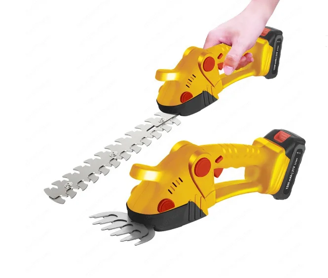 

2-In-1 Handheld Portable Trimmer Cordless Lithium Battery Hedge Trimmer Trimming and Gardening Cutting Tools DIY
