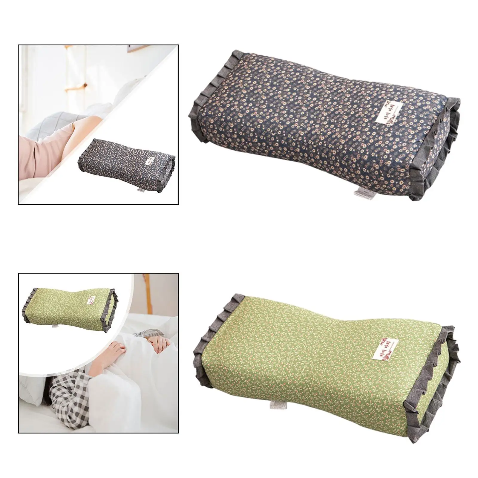 Buckwheat Pillow Versatile Ergonomic Removable Washable Pillow Cover Gift Neck Support Pillow for Bedroom Home Hotel Sleepers