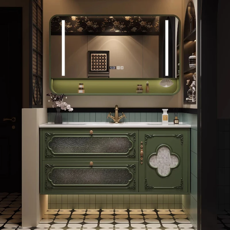 

Mirror Vanity Bathroom Cabinet Partitions Sink Organizer Storage Bathroom Cabinet Drawers Modern Vestidores Trendy Furniture