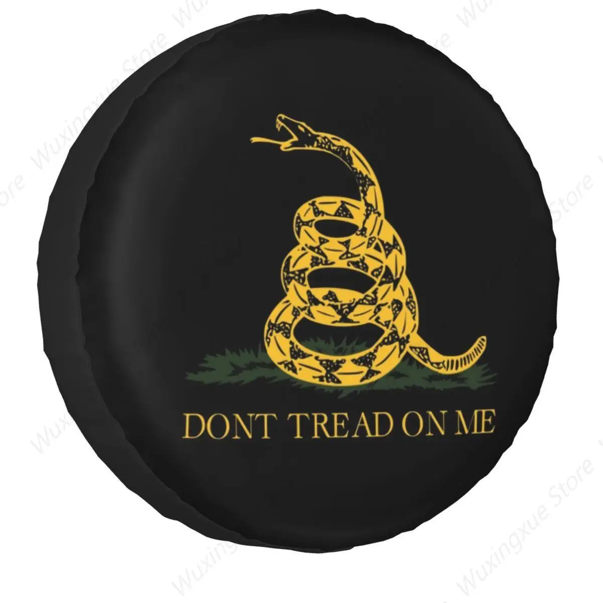 Libertarian Gadsdens Flag Spare Tire Cover for Jeep Mitsubishi Pajero Dont Tread On Me Car Wheel Protectors 14