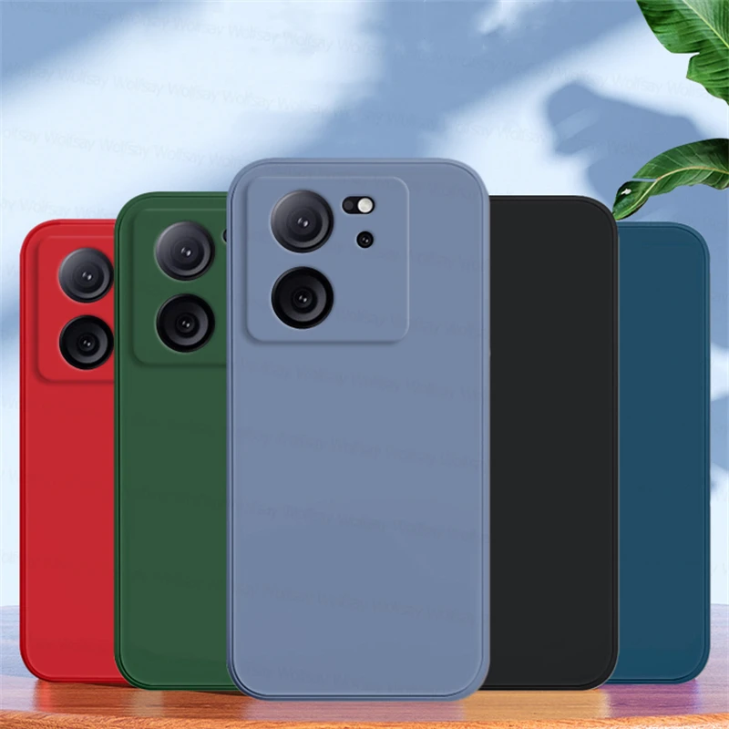 For Xiaomi 13T Pro Case Xiaomi 11T 12T 13T Pro Phone Cover Shockproof Liquid Silicone Smooth TPU Back Cover Xiaomi 13T Pro