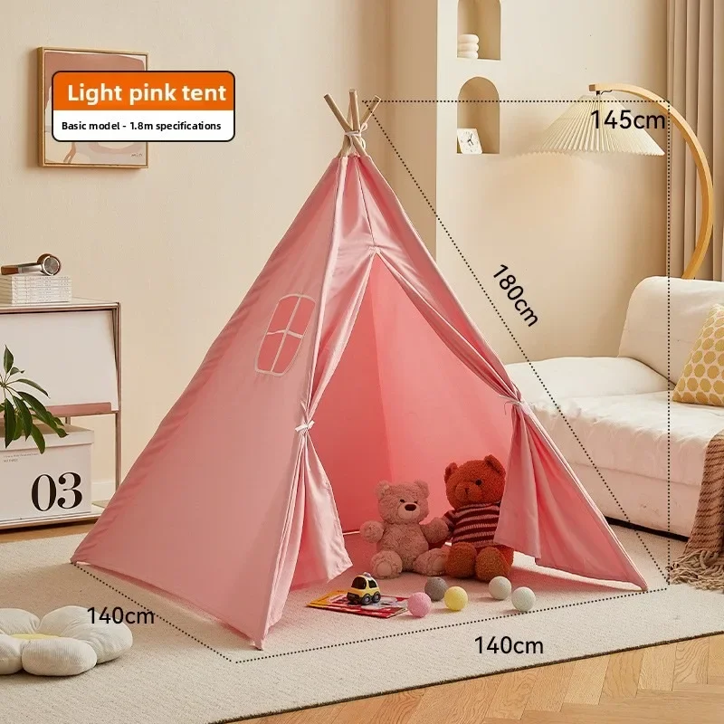 Indoor Native American Style Unisex Kids Tent Playhouse Secret Base No Princess Castle Indoor Children's Room Baby Game House